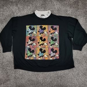 Mickey Unlimited Abstract Mickey Graphic Sweater